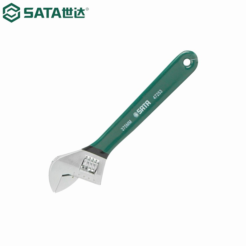世达(sata) 47253 15寸 活动扳手 375mm 本色(单位:把)品牌名称: 世达